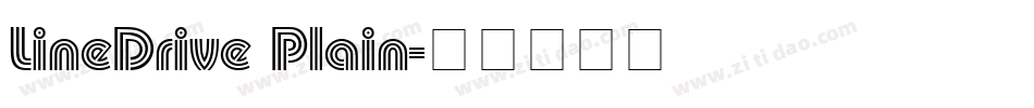 LineDrive Plain字体转换